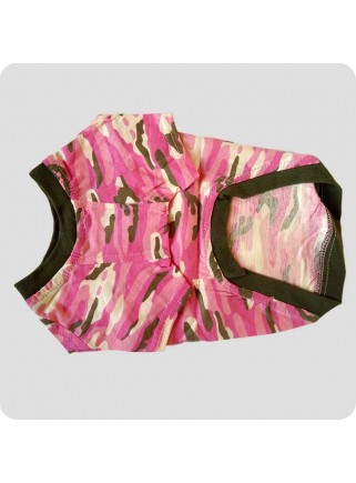 Camouflage t-shirt pink S