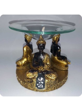 Aromalampe 3 thaibuddhaer guldlook