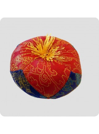 Cushion for singing bowls red/blue