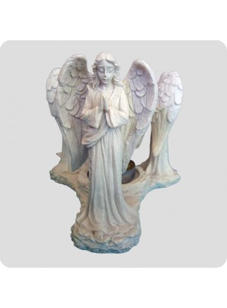 Aromalampe hvid 3 forskellige engle